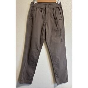 Utility Pants Elastic Waist Drawstring Cargo Textured Pull On Sonoma Size Small